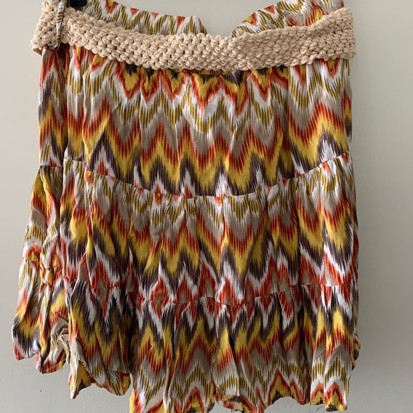 Dots Summer Skirt With Belt - Picture 2 of 2